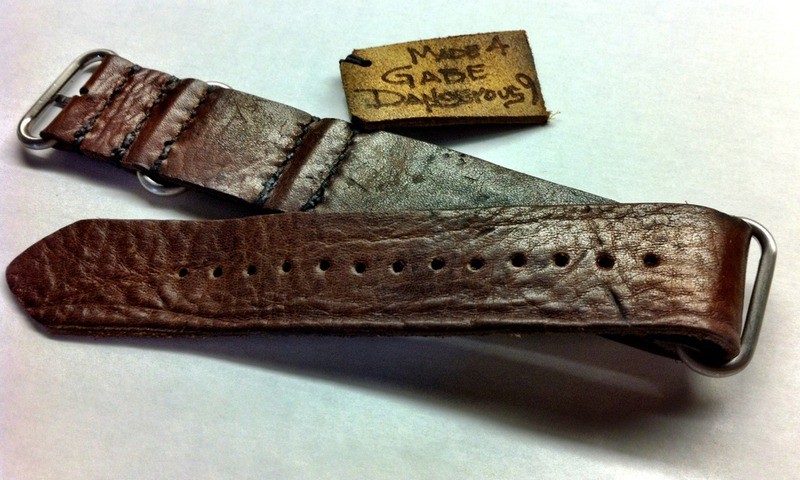 BR02 Pro-dial on 1951 Vintage Swiss Army leather Zulu Strap