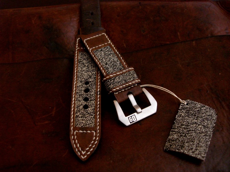 Gabe's PAM312 on Vintage Swiss Canvas and leather!