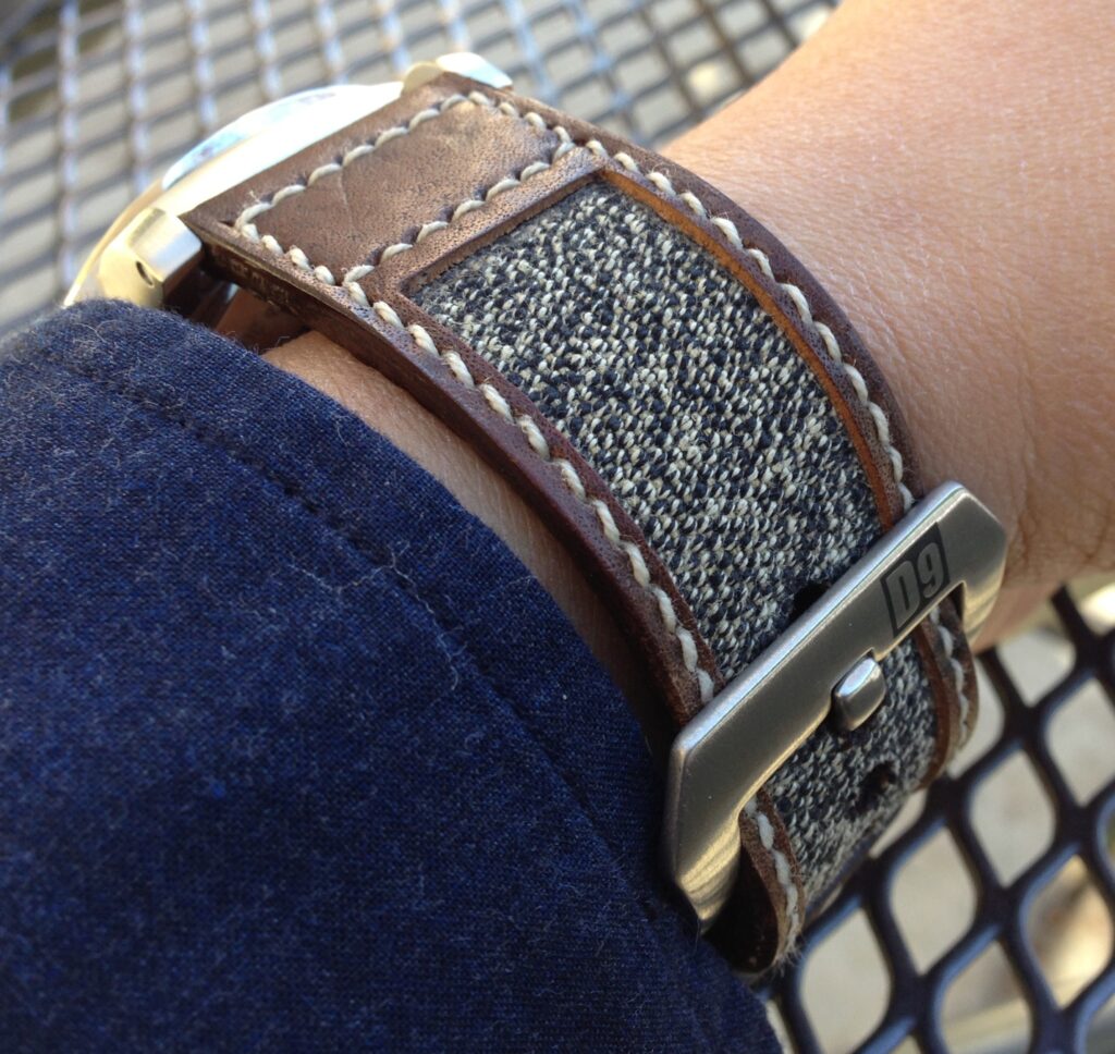 Gabe's PAM312 on Vintage Swiss Canvas and leather!