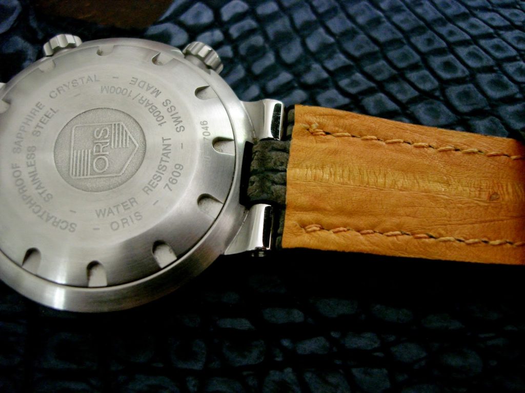 Exotic Eel leather lining - Custom Sharkskin strap for Oris Diver