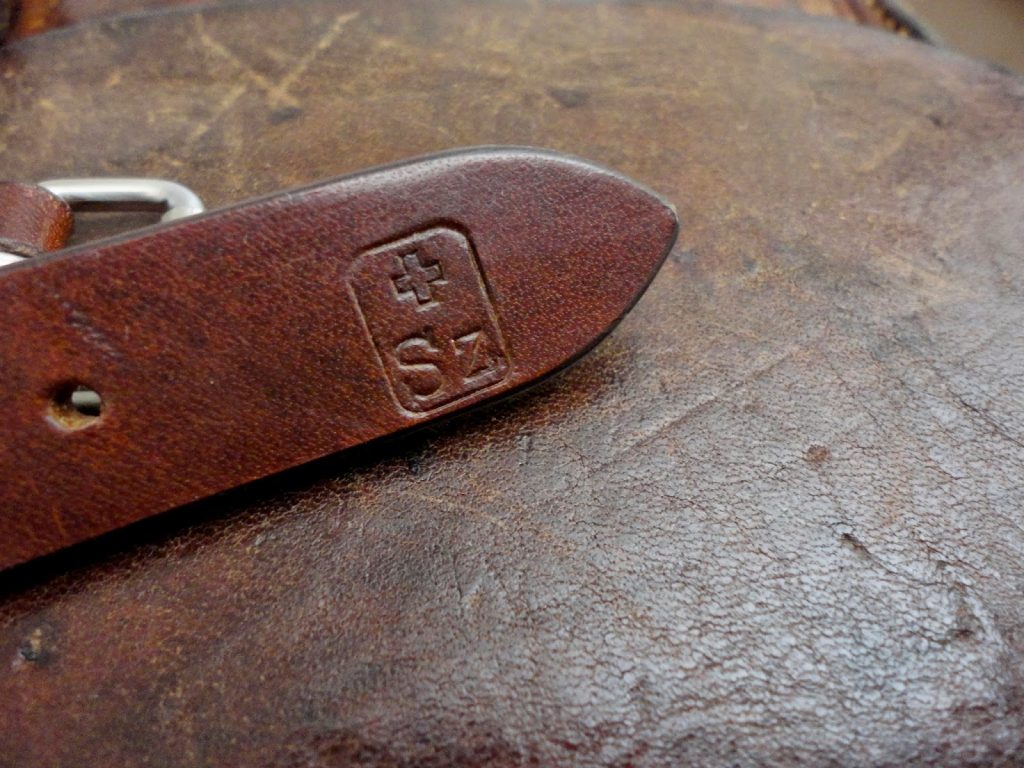 Close up of original Swiss Inspection stamping