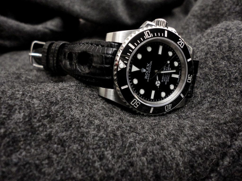 Rolex Sub - Racing Black Teju Lizard Rally Strap