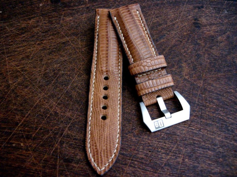 Racing Tan Teju Lizard Panerai - 26mm