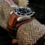 Antique French Oak bund strap for Rolex Sub