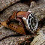 Antique French Oak bund strap for Rolex Sub
