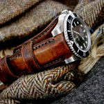 Antique French Oak bund strap for Rolex Sub