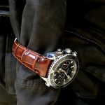 Caramel Brulée Alligator for Omega Planet Ocean Co-Axle Chronograph