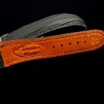 John's Omega Planet Ocean 45.5 on Commando Grey SuperMatte Teju Lizard