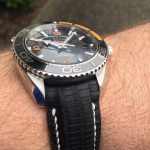 Gary's Great Looking Omega Planet Ocean on SuperMatte Teju strap in Carbon Black with SuperMatte Teju Lizard lining