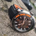 Gary's Great Looking Omega Planet Ocean on SuperMatte Teju strap in Carbon Black with SuperMatte Teju Lizard lining