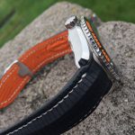 Gary's Great Looking Omega Planet Ocean on SuperMatte Teju strap in Carbon Black with SuperMatte Teju Lizard lining