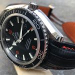 Custom SuperMatte Teju Lizard Watch Strap for Omega Planet Ocean 45.5 Co-Axial