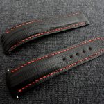Custom SuperMatte Teju Lizard Watch Strap for Omega Planet Ocean 45.5 Co-Axial
