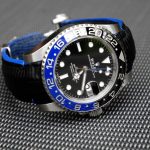 SuperMatte Carbon Black Teju Lizard for Rolex Master GMT BLNR (Batman)