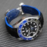 SuperMatte Carbon Black Teju Lizard for Rolex Master GMT BLNR (Batman)