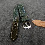 Straps Made From Martinique Bleu Ostrich Leg