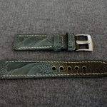 Straps Made From Martinique Bleu Ostrich Leg