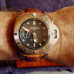 Custom Watch strap for Panerai PAM364 - Vintage Dakar Teju Lizard