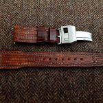 Custom Watch strap for IWC Big Pilot - Vintage Dakar Teju Lizard