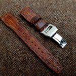 Custom Watch strap for IWC Big Pilot - Vintage Dakar Teju Lizard