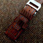 Custom Watch strap for IWC Big Pilot - Vintage Dakar Teju Lizard