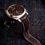 Dark Walnut with Ecru Linen for PAM351