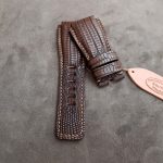 Dark Walnut with Vintage Ecru Linen for Bell & Ross BR03 Heritage