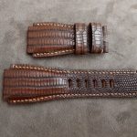 Dark Walnut with Vintage Ecru Linen for Bell & Ross BR03 Heritage