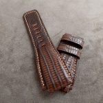 Dark Walnut with Vintage Ecru Linen for Bell & Ross BR03 Heritage