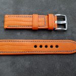 Orange SuperMatte Teju Lizard for Grand Seiko SBGV 245