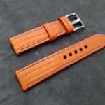 Orange SuperMatte Teju Lizard for Grand Seiko SBGV 245