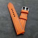Orange SuperMatte Teju Lizard for Grand Seiko SBGV 245