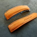 Lambo Orange Alcantara strap for Omega Planet Ocean