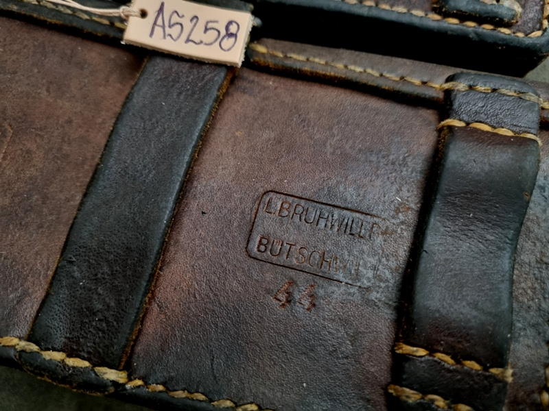 Newly Arrived Swiss Ammo Pouches - AS258 - 1944 (stamping detail)