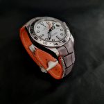 Grey Alligator Strap for Rolex Explorer II