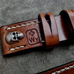 1965 Swiss Ammo strap with Skull Rivets for Panerai PAM356