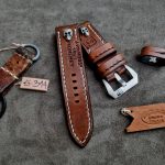1965 Swiss Ammo strap with Skull Rivets for Panerai PAM356