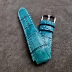 Custom-Dyed Turquoise Alligator for Blancpain Fifty Fathoms