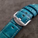 Custom-Dyed Turquoise Alligator for Blancpain Fifty Fathoms