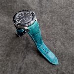 Custom-Dyed Turquoise Alligator for Blancpain Fifty Fathoms