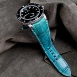 Custom-Dyed Turquoise Alligator for Blancpain Fifty Fathoms