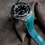 Custom-Dyed Turquoise Alligator for Blancpain Fifty Fathoms