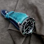 Custom-Dyed Turquoise Alligator for Blancpain Fifty Fathoms