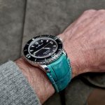 Custom-Dyed Turquoise Alligator for Blancpain Fifty Fathoms