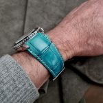 Custom-Dyed Turquoise Alligator for Blancpain Fifty Fathoms