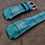 Custom-Dyed Turquoise Alligator for Blancpain Fifty Fathoms