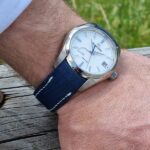 Baltic Blue Lizard Strap for Grand Seiko Snowflake