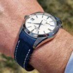 Baltic Blue Lizard Strap for Grand Seiko Snowflake