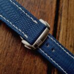 Baltic Blue Lizard Strap for Grand Seiko Snowflake