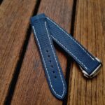 Baltic Blue Lizard Strap for Grand Seiko Snowflake